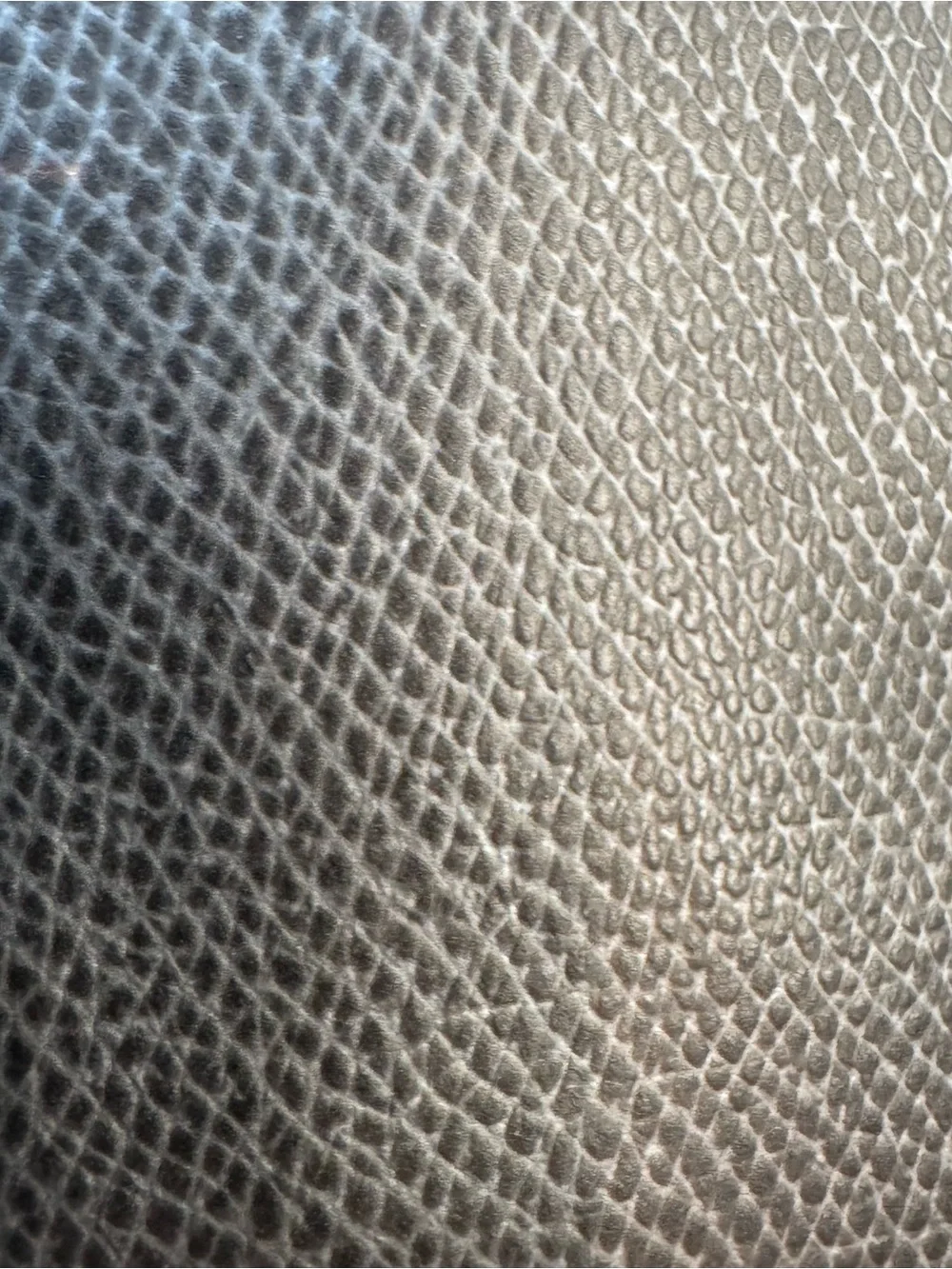 Coach Steel Gray  Pebbled Leather Wristlet with Silver Logo